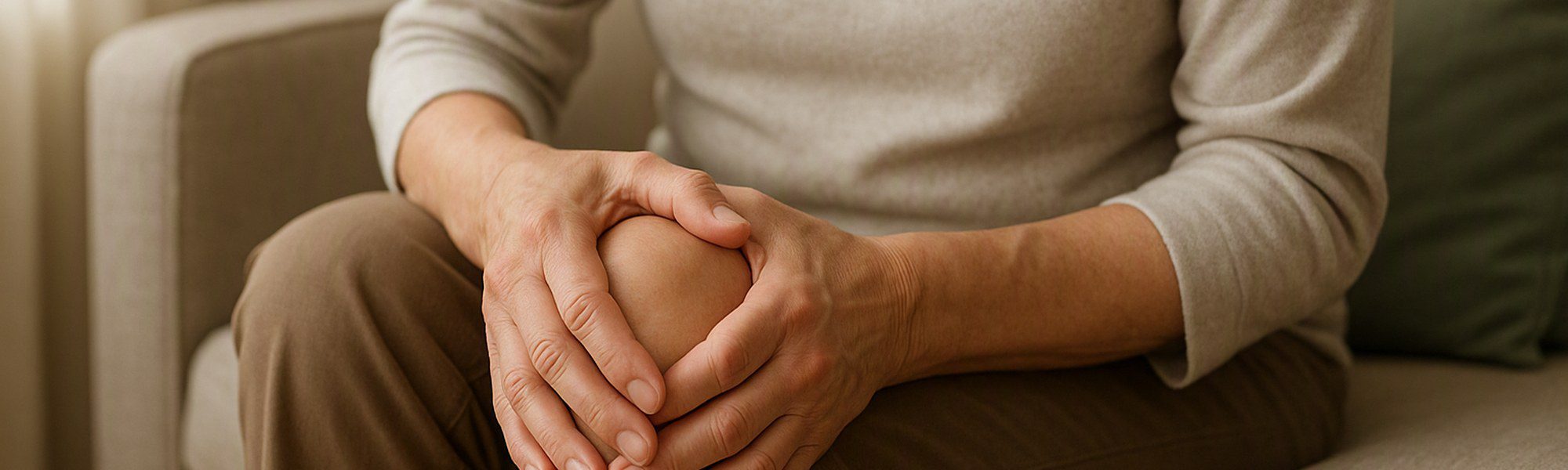 Ayurvedic osteoarthritis treatment setting with warm oils and herbs